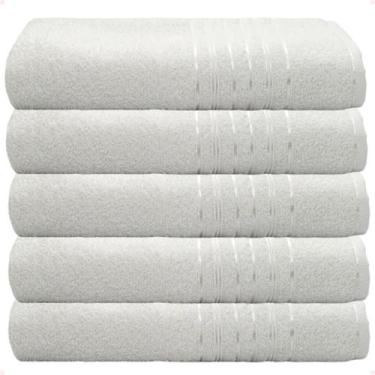 Imagem de Jogo de 5 Toalhas de Rosto Lyra 45 x 70 Camesa Para Hotel Pousada Salã