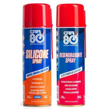Imagem de Kit Spray Silicone E Desengraxante Car80