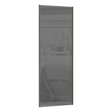 Imagem de Porta De Correr 80cm Com Prata E Puxador Inox S/Kit Ferragem