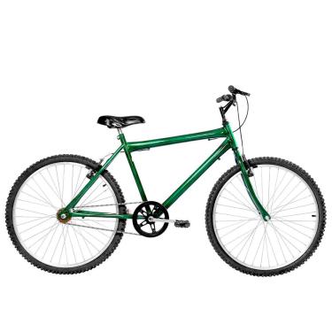 Imagem de Bicicleta Masculina Aro 26 Mtb Alumínio Natural Cor Verde Escura
