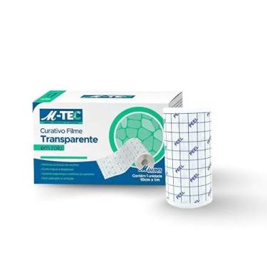 Imagem de Curativo Filme Transparente Adesivo 10cmx10m - Missner - Metro