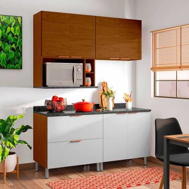 Imagem de Cozinha Completa Rubi Com 6 Portas 2 Gavetas E 4 Prateleiras Bartira