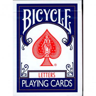 Imagem de Baralho Bicycle Letters Gaff Azul Ou Vermelho Azul