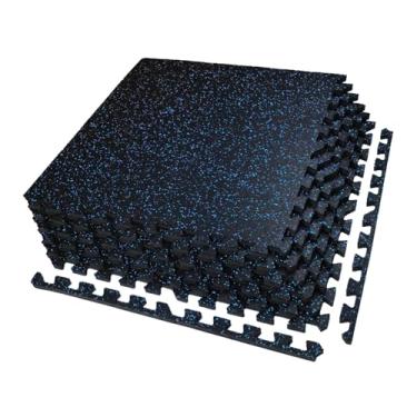 Imagem de AIRHOP Tapetes Para Exercícios Com 0,56 Pol. De Espessura E 24 Pés Quadrados, 6 Peças, Borracha Superior Aprimorada Espuma Eva Alta Densidade, Piso Academia Grande Encaixe Tipo Quebra-Cabeça Em Casa