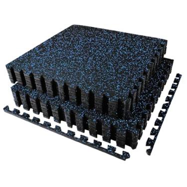 Imagem de AIRHOP Tapetes Para Exercícios Com 0,56 Pol. De Espessura E 48 Pés Quadrados, 12 Peças, Borracha Superior Aprimorada Espuma Eva Alta Densidade, Piso Academia Grande Encaixe Em Formato Quebra-Cabeça