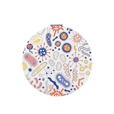 Imagem de Zuo Bao Microbiologia Bactérias Maquiagem Espelho Ciência Arte Biólogo Espelho Presente para Biólogo (Bactérias)