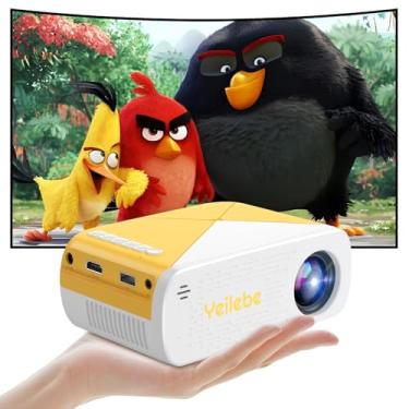 Imagem de yeilebe Miniprojetor, Projetor De Filmes Portátil Atualizado 2025, Compatível Com 1080P Fhd, Bluetooth, Usb E Tipo C, Smartphones/Tablets/Tv Stick/Pc/Laptops Ios Android, Home Theater Interno Extern