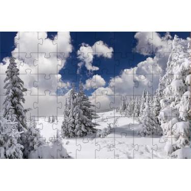 Imagem de Quebra-Cabeça Paisagem com Neve Pelo Mundo de 150 peças