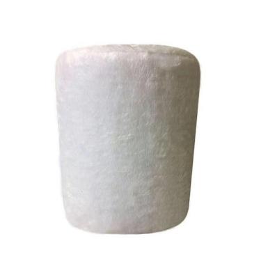 Imagem de Puff Redondo Não É Segredo Astracan Pelúcia Branco Rodinha