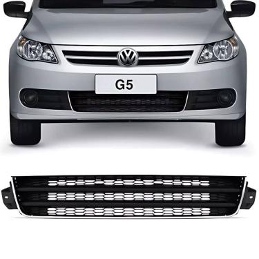 Imagem de Grade Central Parachoque Gol G5 08 A 12 Com Friso Cromada