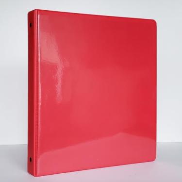Imagem de Fichários de anel de cavalete – estrutura de plataforma estilo flip over the top (vermelho, 28 x 28 1/5.1 cm encadernado no lado de 28 cm)