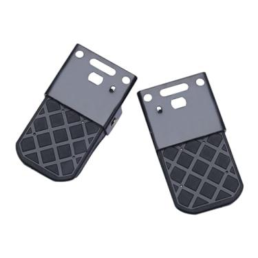 Imagem de Vaveren Suporte para apoio de pés para pedais traseiros de bicicleta, peças de reposição, pedais de assento traseiro antiderrapantes, acessórios de ciclismo, Dobrável com Dois Furos