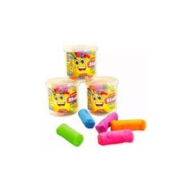 Imagem de Kit Massinha de Modelar, 3 Potes com 5 Unidades, 75g Cada, Coloridas Sortidas, Perfumadas