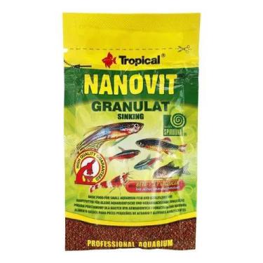 Imagem de Ração Tropical Nanovit Granulat 10g (sachet) Peixes Pequenos