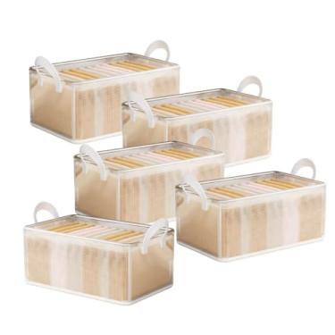 Imagem de Kit de 5 Caixas Organizadoras SEM TAMPA Versáteis - Solução em Conjunto para Loja ou Lavanderia