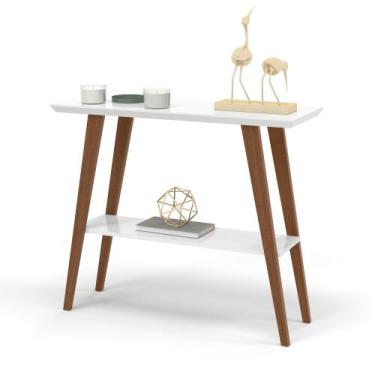 Imagem de Aparador Davi Para Sala De Estar Tampo MDF 30mm pé em Madeira - OFERTA