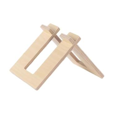 Imagem de kowaku Suporte de estacionamento para bicicletas Kids Balance, suporte de bicicleta de 10 a 12 polegadas, economizador de espaço, de madeira para, Cor de Madeira