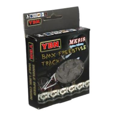 Imagem de Corrente Bmx Freestyle Half Link Ybn MK918 Grossa Single - Yaban, Cinz
