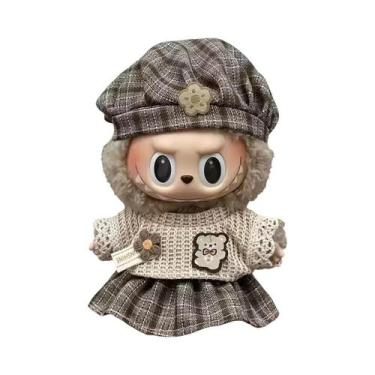 Imagem de Pelúcia Labubu Mini De 17cm Com Acessórios De Roupa Da Moda, Vários Es