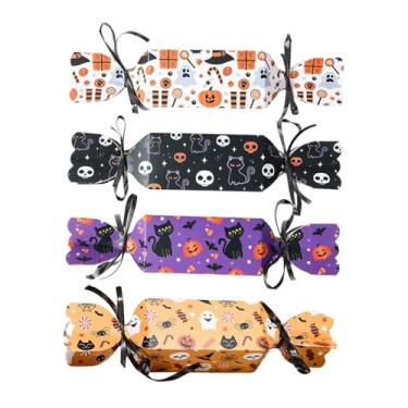 Imagem de KiBcsLic 4 Caixas de Doces de Halloween, Lembrancinhas de Festa, Embalagens Práticas E Criativas para Presentear em Festivais E Atividades.