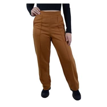 Imagem de Calça Feminina Giraffe Moletom Marrom Ocre - 32586-Feminino
