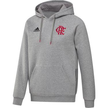 Imagem de Moletom Flamengo Viagem 21/22 Adidas Canguru Masculino-Masculino