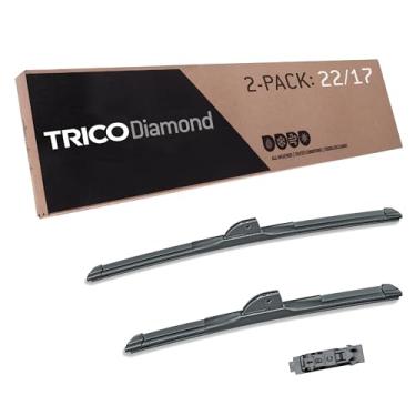 Imagem de Trico 25-2217 Palhetas de limpador de para-brisa de alto desempenho preto - 55,88 cm + 43,18 cm (pacote com 2)