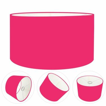 Imagem de Cúpula Abajur Cilíndrica Cp-8028 Ø60x30cm Rosa Pink