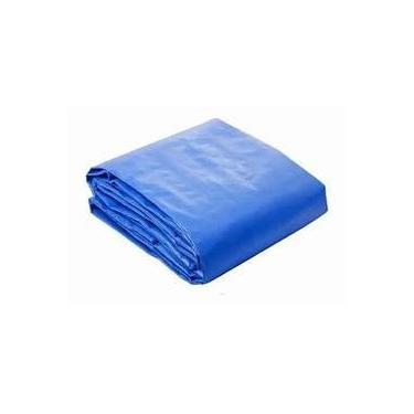 Imagem de Lona Impermeável Azul, 4x2, 300 Micras, Reforçada com Ilhós, Piscina Toldo Cobertura Camping Construção