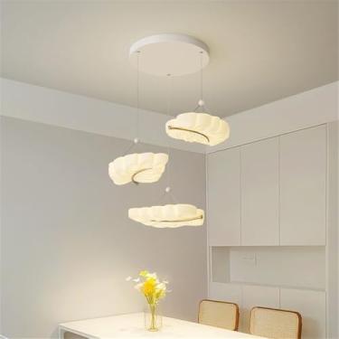 Imagem de OUFULA Nordic Modern Lâmpada Pendente LED Moda Arte Restaurante Quarto Estudo Quarto Infantil Escada Decoração Luz (Estilo 17)