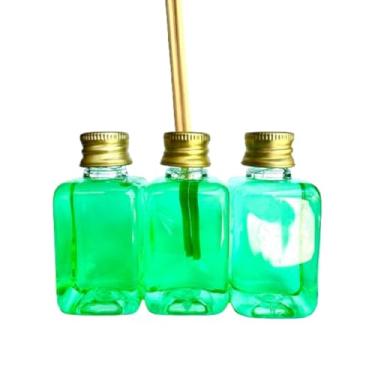 Imagem de 50 Mini Aromatizador Difusor Aromatizante para Lembrancinha.6.5cm×3.1cm.aromatizador de ambiente varetas；difusor de aromas varetas(Verde - Capim Limão)