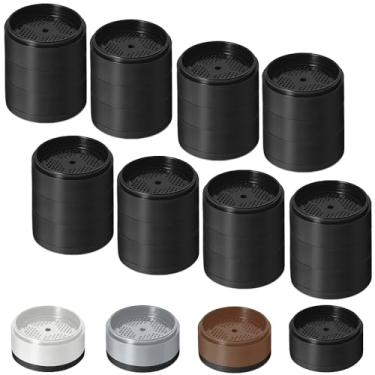 Imagem de EGTTGIN Pacote com 24 peças de elevação para móveis de 2,5 cm, elevadores de cama ajustáveis resistentes para mesa, sofá, cadeira, sofá, armário, pernas, dormitório, blocos de elevação de cama