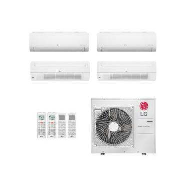 Imagem de Ar-Condicionado Multi Split Inverter LG 48.000 (2x Evap HW 9.000 + 2x Evap Cassete 1 Via 18.000) Quente/Frio 220V