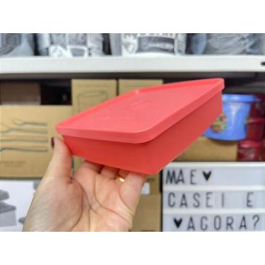 Imagem de Refri Box Quadrado 400 ml Coral - Tupperware