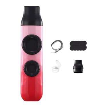 Imagem de menolana Enchimentos para sacolas de presente Kazoo, acompanhamento musical com dois furos para crianças e adultos, instrumentos musicais, lembrancinhas para, Rosa Vermelho
