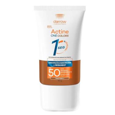 Imagem de Protetor Solar Facial Actine One Colors FPS50 1 Segundo Tom 3 40g