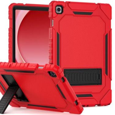 Imagem de Capa Grifobes para Samsung Galaxy Tab A9 Plus 11" 2023 vermelha+preta