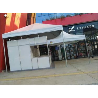 Imagem de Tenda piramidal 4x4 cobertura e estrutura) - GOIÂNIA TENDAS, Branco