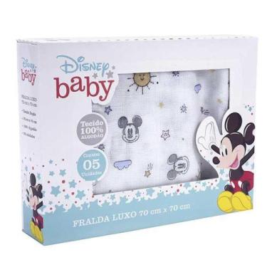 Imagem de Fralda de Pano Luxo Disney Sweet 5 un 70 x 70cm na Caixa - DISNEY BABY