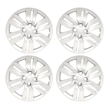 Imagem de Kit 4 Calota Aro 15 Compatível c/Roda Fit City 2015 2018 - Prata