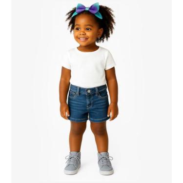 Imagem de Short Infantil Jeans Com Bolsos Select Azul, Azul, 6