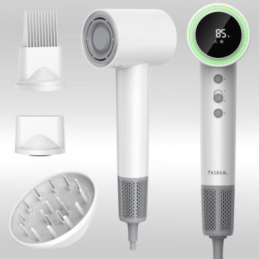 Imagem de Secador de cabelo TASREAL 1600W 150.000 RPM com difusor e 3 acessórios