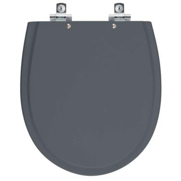Imagem de Assento Sanitário Soft Close Polo Cinza Plus Para Vaso Hervy