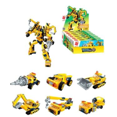 Imagem de Bloco de Montar Qman Kit 6 Caixas Set Trans Collector Construção 479 peças