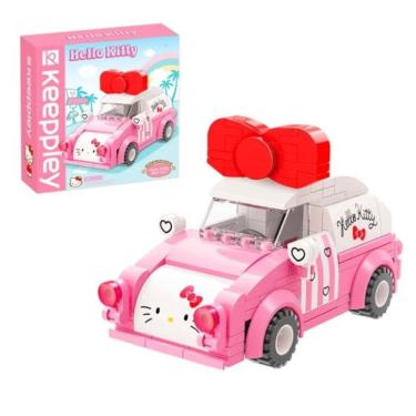 Imagem de Bloco de Montar Keepplay Mini Carro Hello Kitty e Amigos