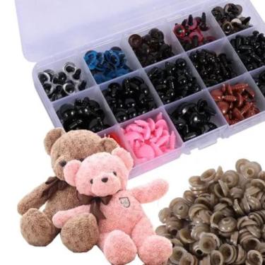Imagem de Kit Olhos e Nariz Para Amigurumi Pelúcia Boneco 280 peças - Lanmax