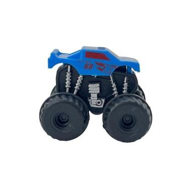 Imagem de  Carrinho Hot Wheels Mini Lançador Monster Truck Azul - Fun