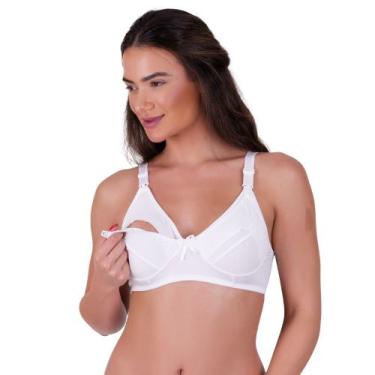 Imagem de Sutiã Amamentação Liso Para Amamentar Pós Parto com Abertura - NAKA MO