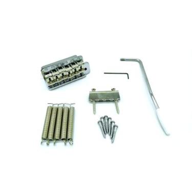 Imagem de Ponte Tremolo GOTOH GE101T cromado jogo completo p/ guitarra