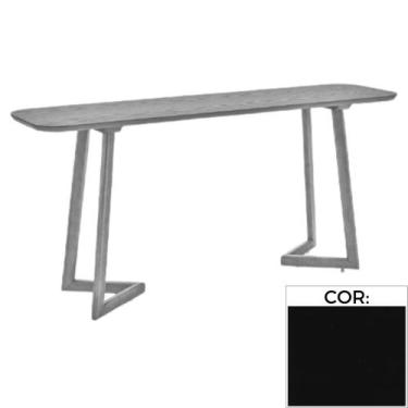 Imagem de Aparador MH-5345 Herval 160 cm Madeira Laca Fosca Preta Vidro Preto Ba